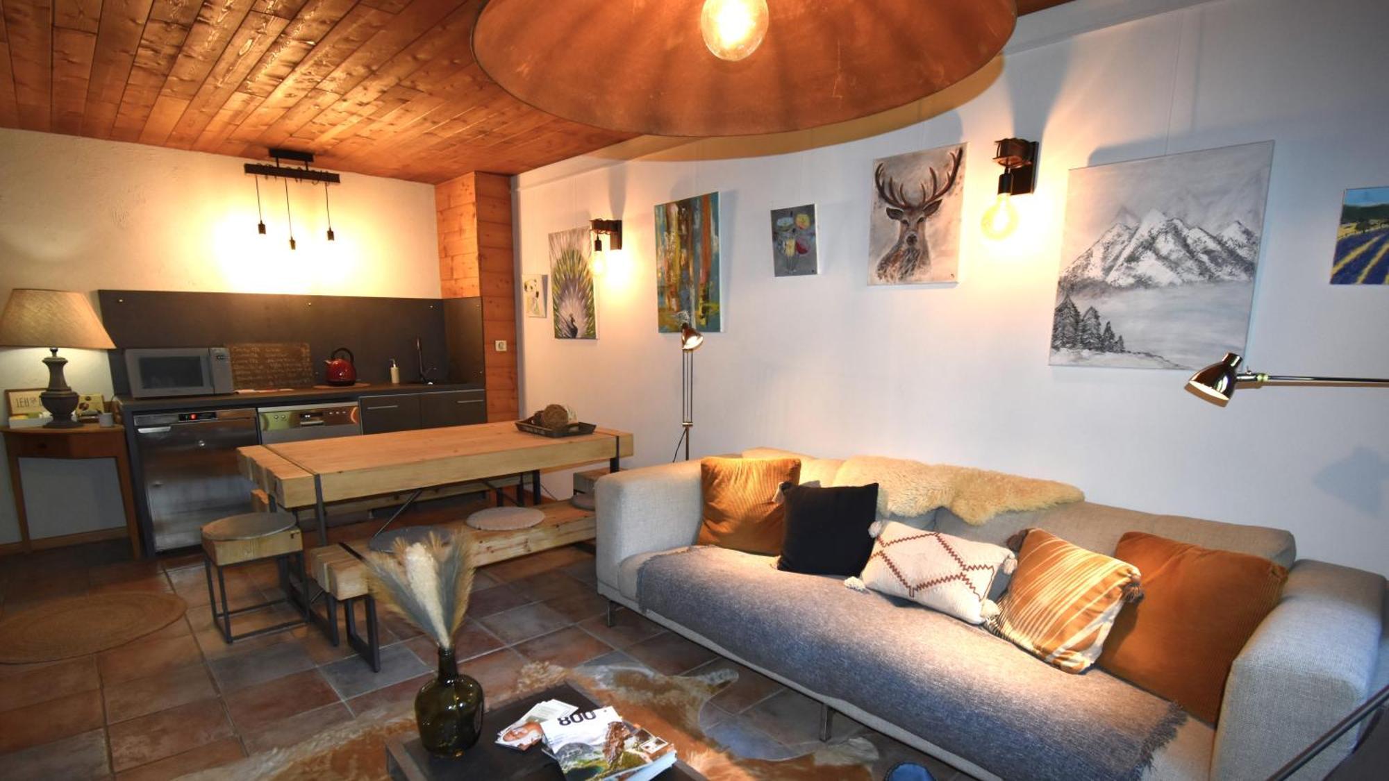 Bed and Breakfast La Cle Des Bois Le Bourg-dʼOisans Exterior foto