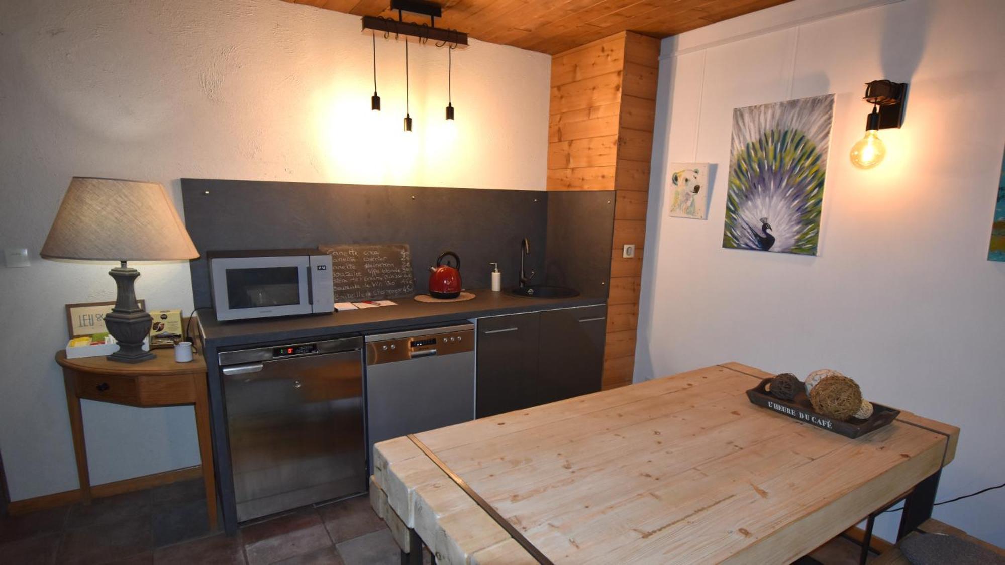 Bed and Breakfast La Cle Des Bois Le Bourg-dʼOisans Exterior foto